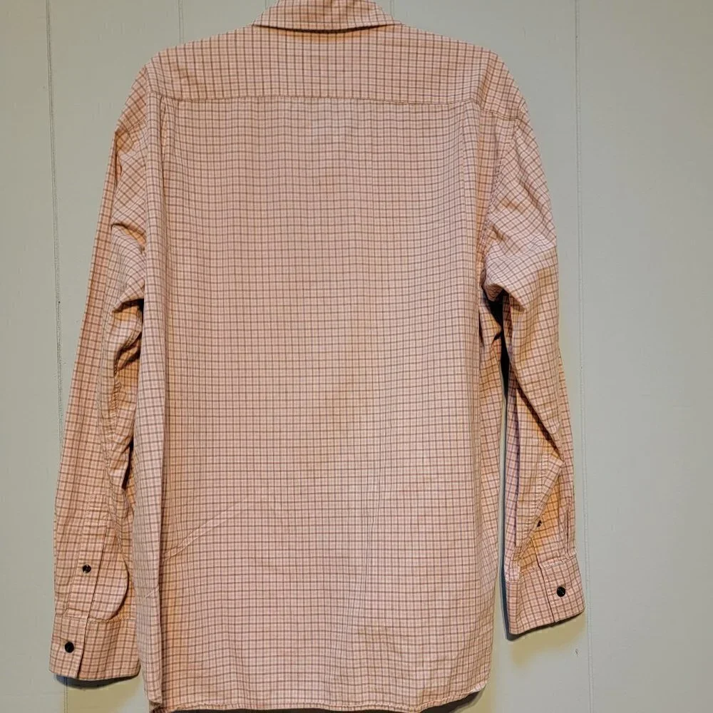 J.Crew Men's casual button down shirt - coral/tan - Size Large